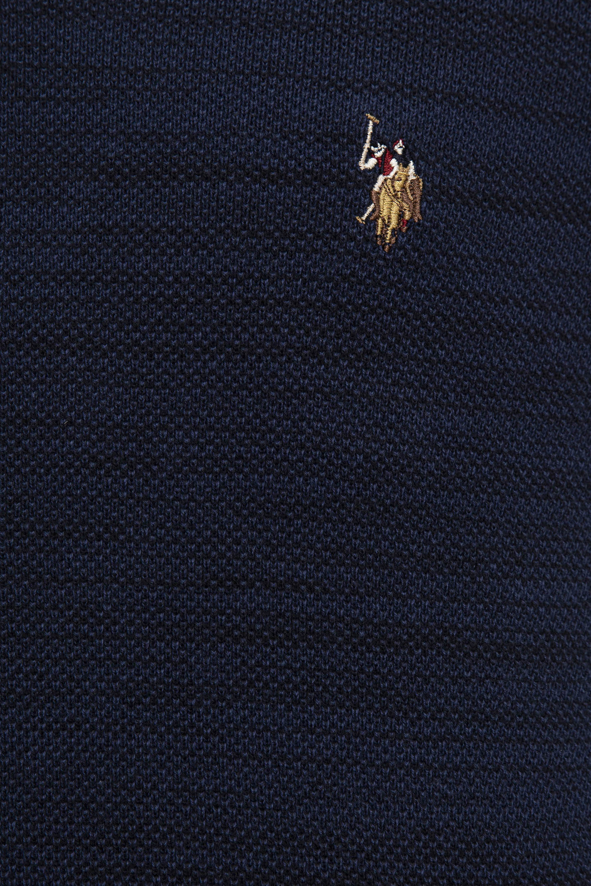 Erkek Lacivert V-Yaka Triko Kazak