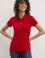 Kadın Kırmızı Basic Polo Yaka Tişört