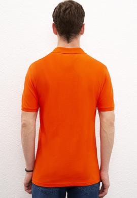 Erkek Nar Çiçeği Basic Polo Yaka Tişört - 50217612018