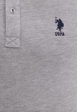 Erkek Gri Melanj Basic Polo Yaka Tişört - 50222632258