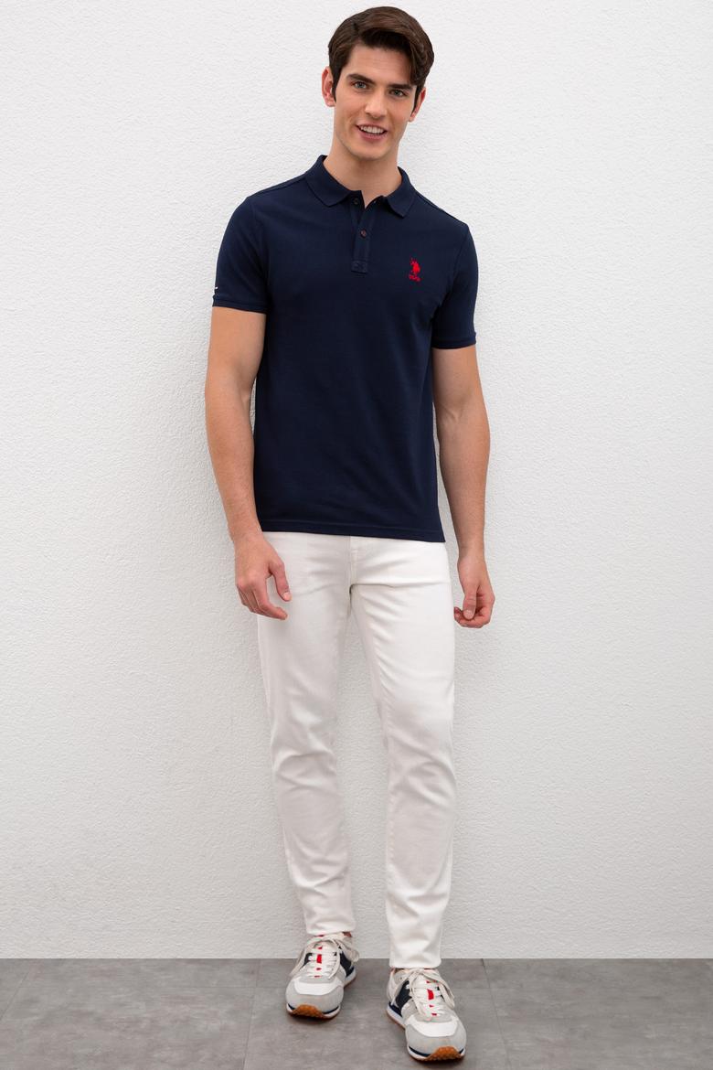 Erkek Koyu Lacivert Basic Tişört - 50231513146