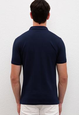 Erkek Koyu Lacivert Basic Tişört - 50231513146