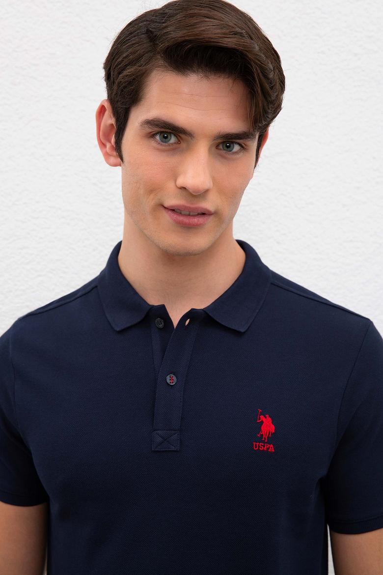 Erkek Koyu Lacivert Basic Tişört - 50231513146