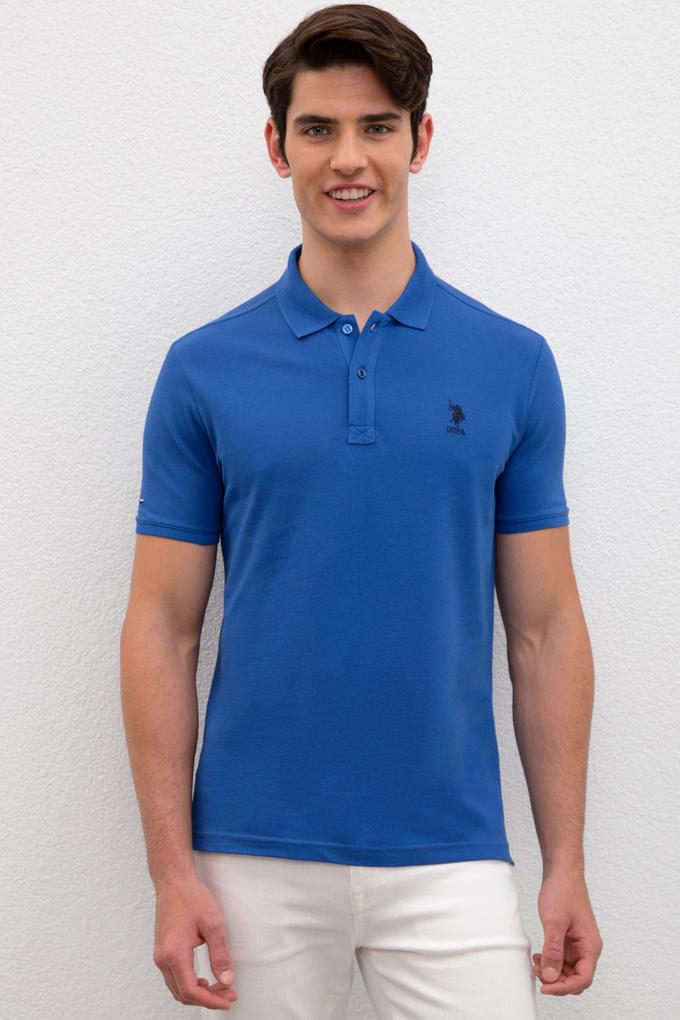 Erkek Saks Basic Polo Yaka Tişört