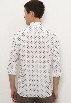 Erkek Beyaz Uzun Kollu Gömlek - 50226587013