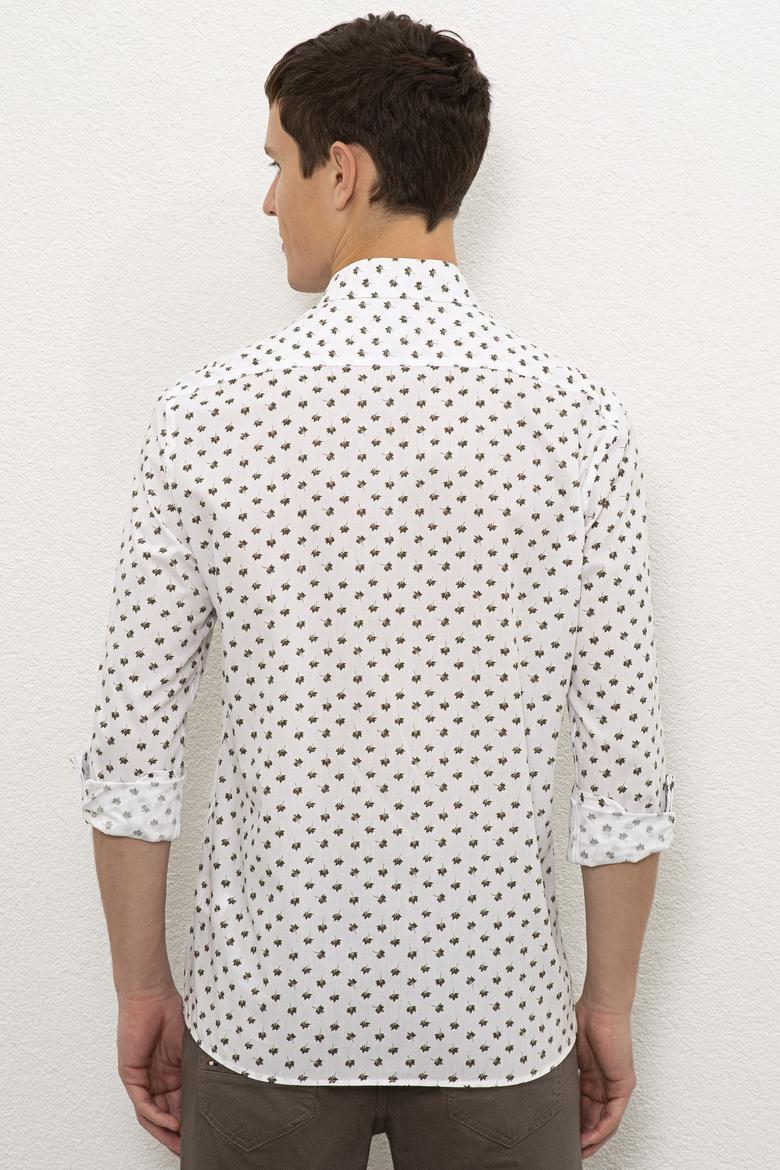 Erkek Beyaz Uzun Kollu Gömlek - 50226587013