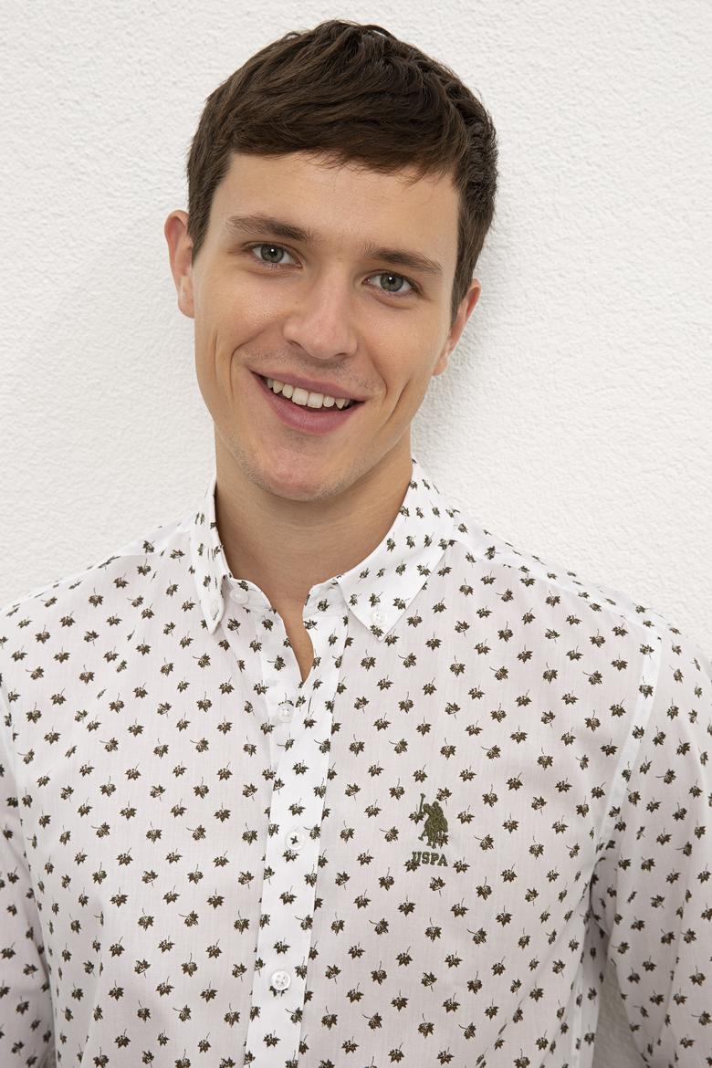 Erkek Beyaz Uzun Kollu Gömlek - 50226587013