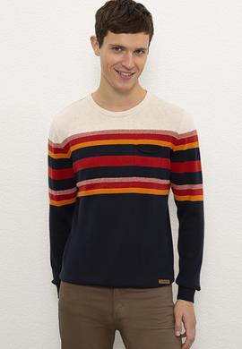 Erkek Lacivert Kazak - 50228567024