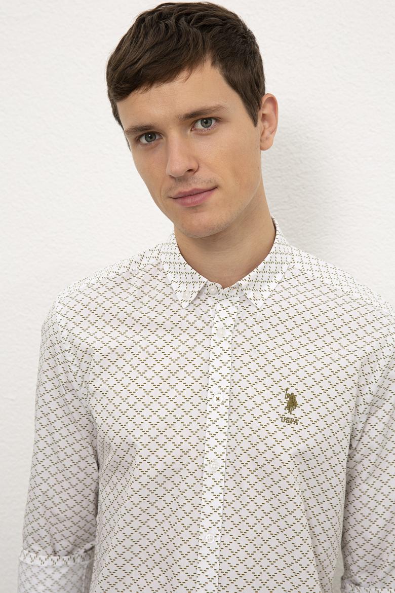 Erkek Beyaz Uzun Kollu Gömlek - 50226605023