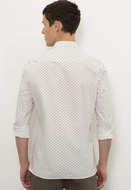Erkek Beyaz Uzun Kollu Gömlek - 50226605023