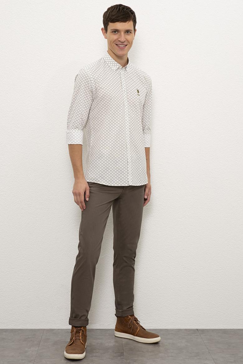 Erkek Beyaz Uzun Kollu Gömlek - 50226605023