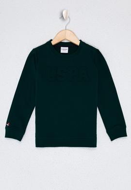 Çocuk Yeşil Sweatshirt Basic - 50225726017