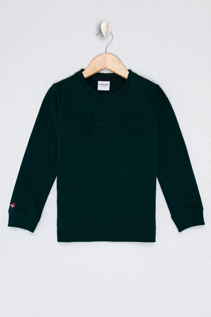 Çocuk Yeşil Sweatshirt Basic