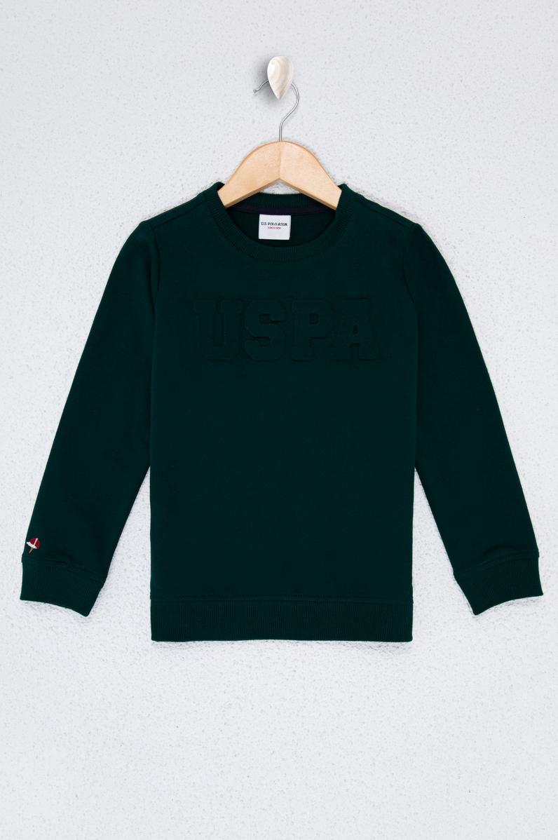 Çocuk Yeşil Sweatshirt Basic