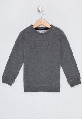 Çocuk Gri Sweatshirt Basic - 50225726023