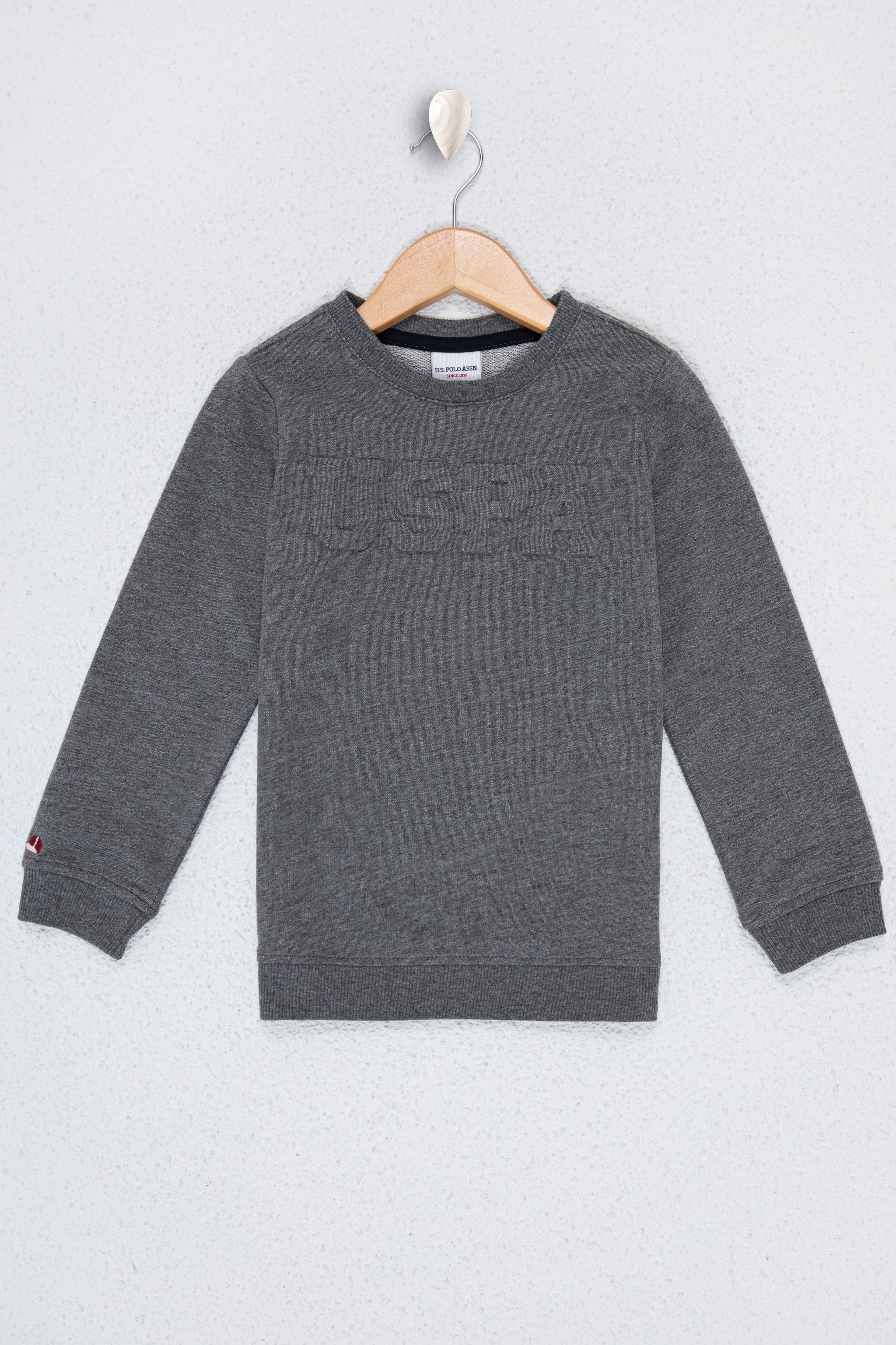 Çocuk Gri Sweatshirt Basic - Image 1