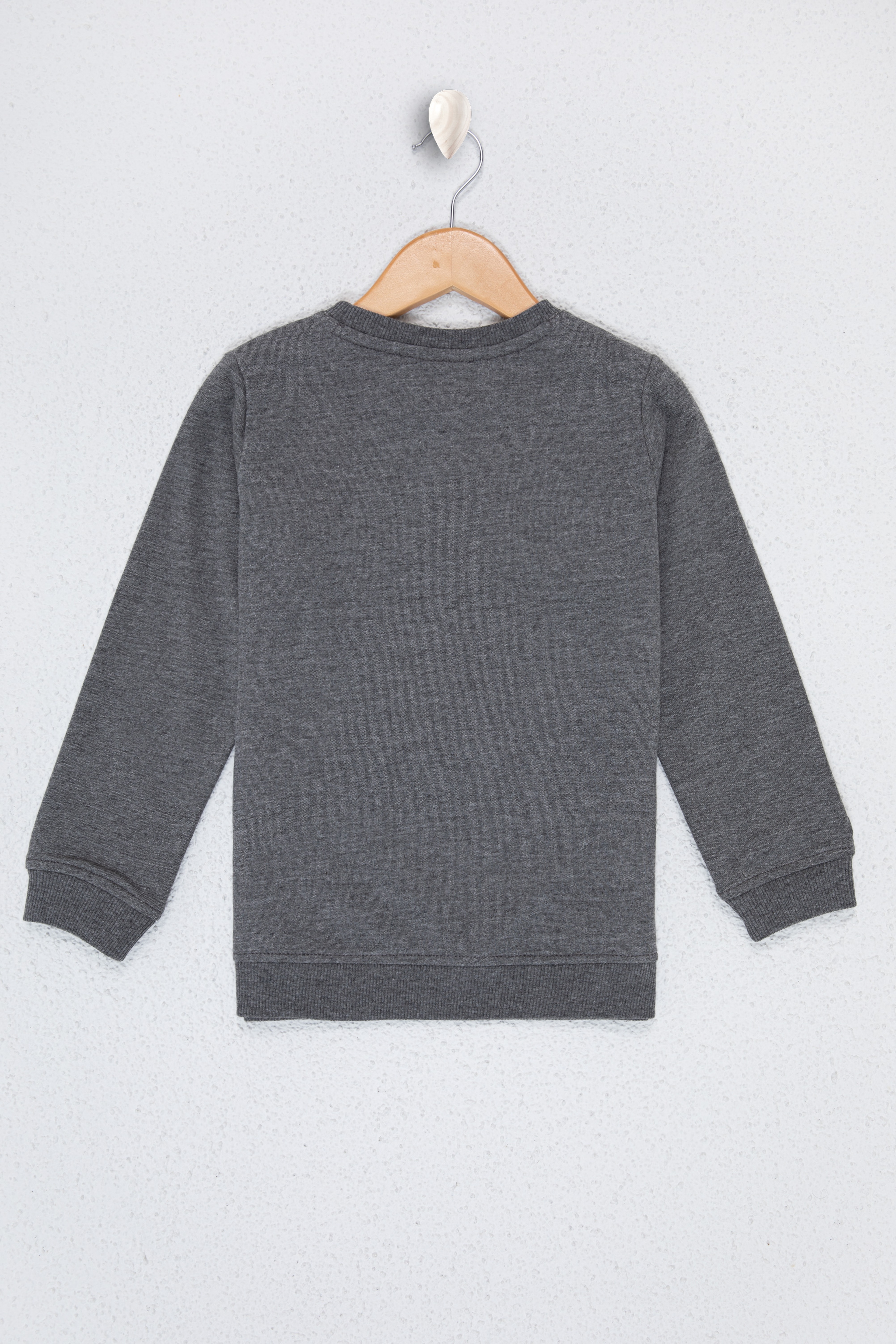 Çocuk Gri Sweatshirt Basic - Image 2
