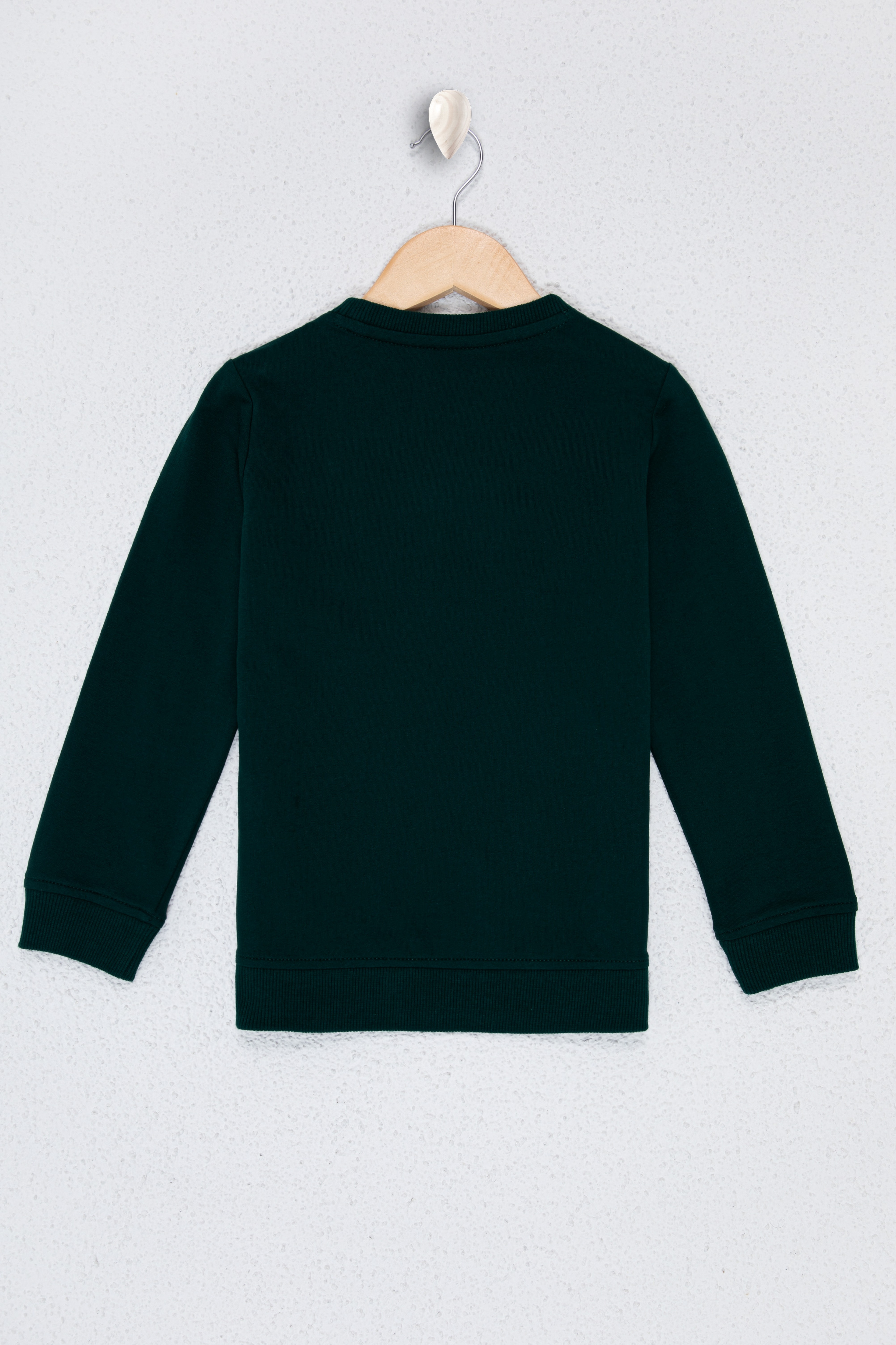 Çocuk Yeşil Sweatshirt Basic - Image 2