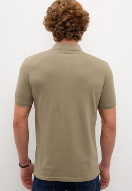 Erkek Haki Basic Tişört - 50217612202