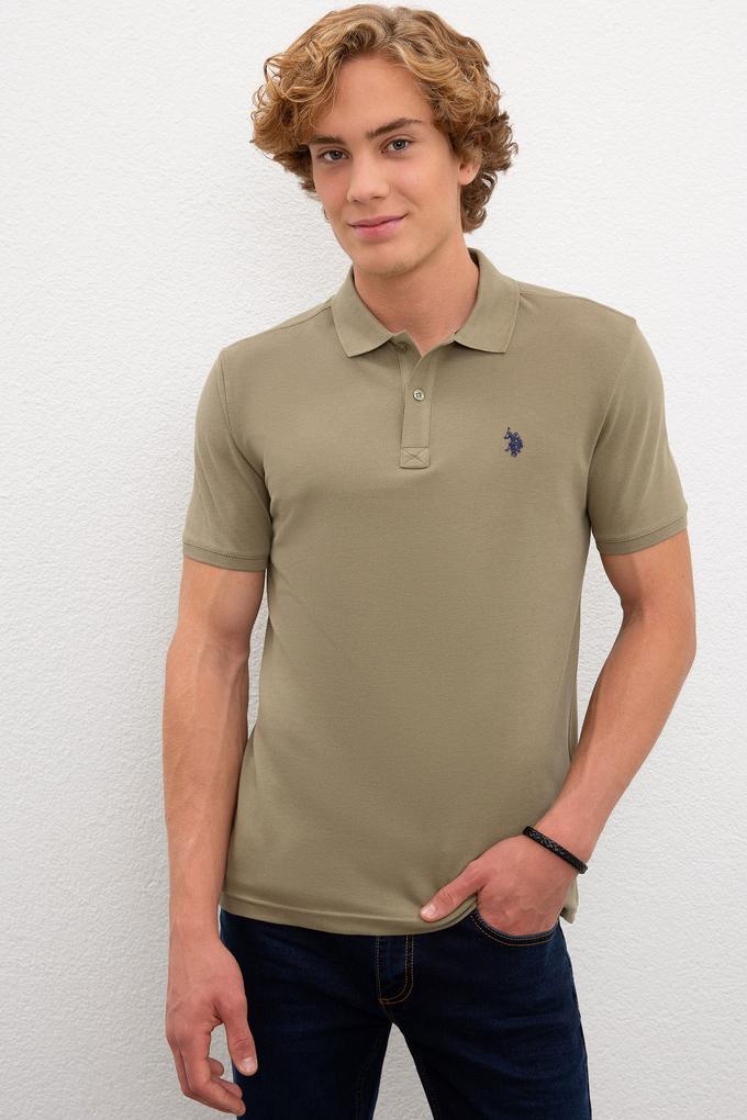 Erkek Haki Basic Tişört