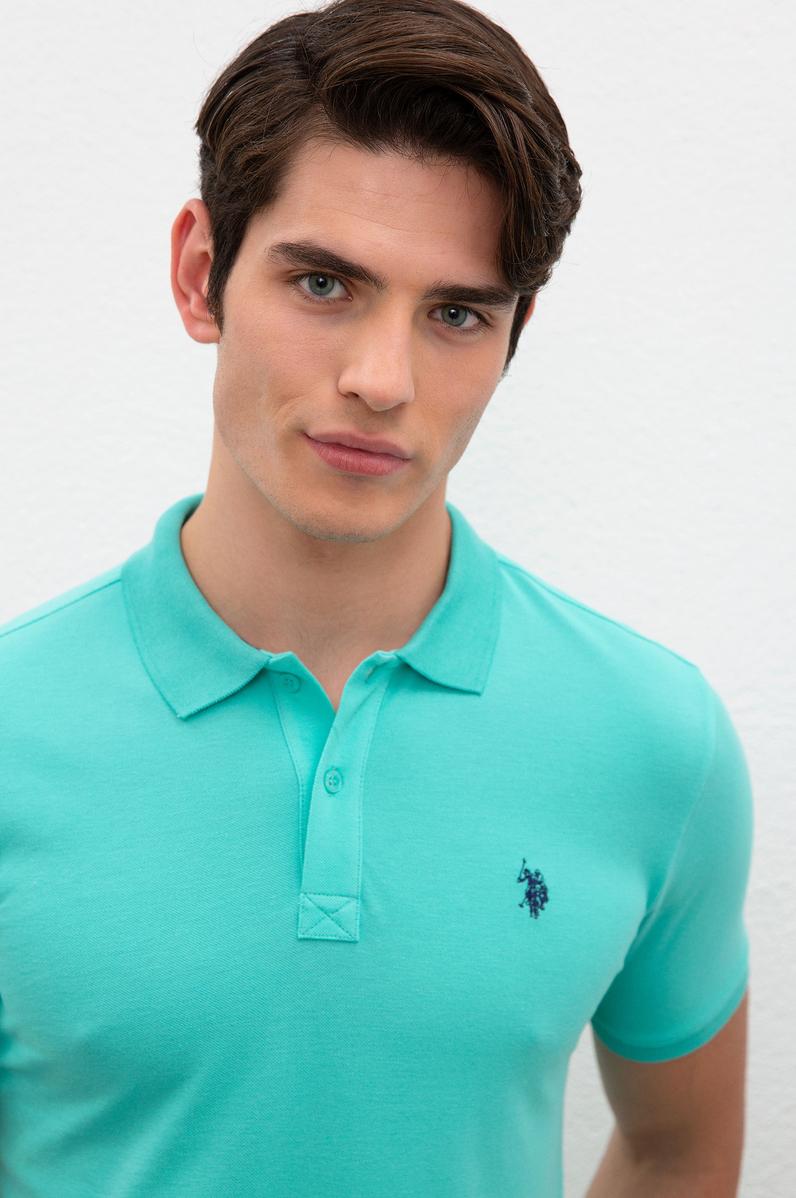 Erkek Mint Basic Polo Yaka Tişört