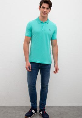 Erkek Mint Basic Polo Yaka Tişört - 50217612250