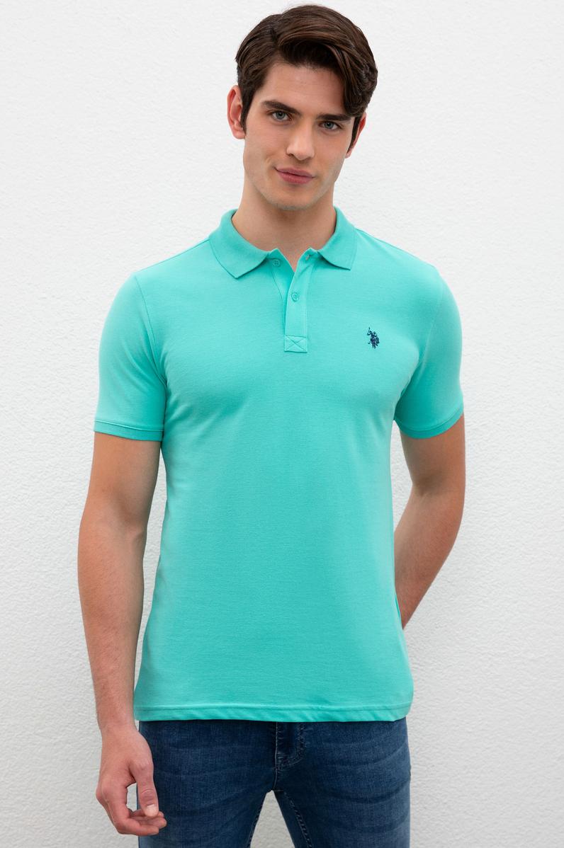 Erkek Mint Basic Polo Yaka Tişört