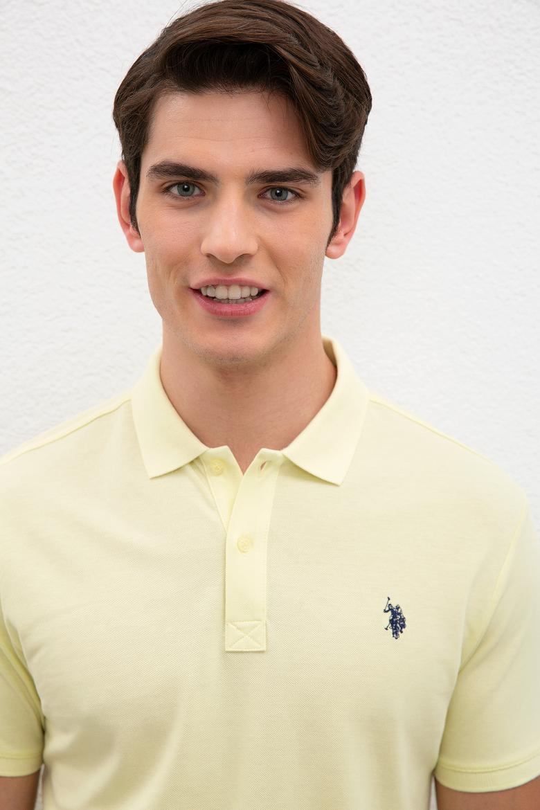 Erkek Su Yeşili Basic Polo Yaka Tişört - 50217612262