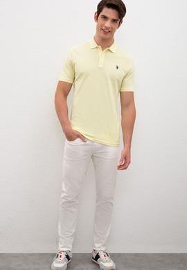 Erkek Su Yeşili Basic Polo Yaka Tişört - 50217612262