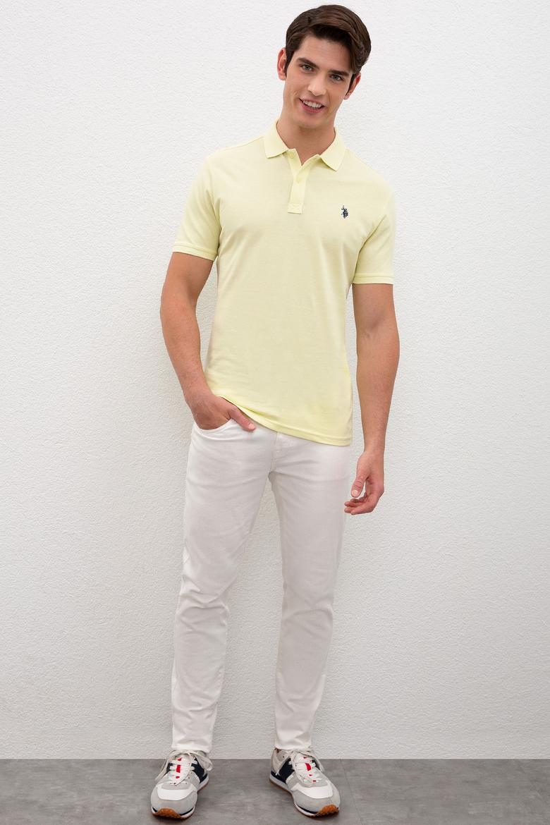 Erkek Su Yeşili Basic Polo Yaka Tişört - 50217612262