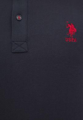 Erkek Koyu Lacivert Polo Yaka Basic T-Shirt - 50222632398