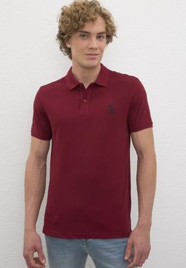 Erkek Plum Basic Polo Yaka Tişört - 50231513010