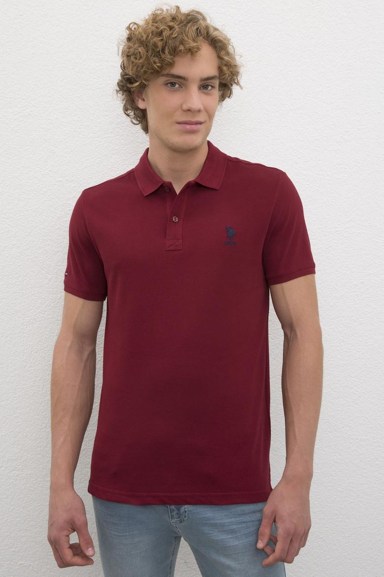 Erkek Plum Basic Polo Yaka Tişört