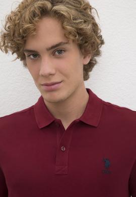 Erkek Plum Basic Polo Yaka Tişört - 50231513010