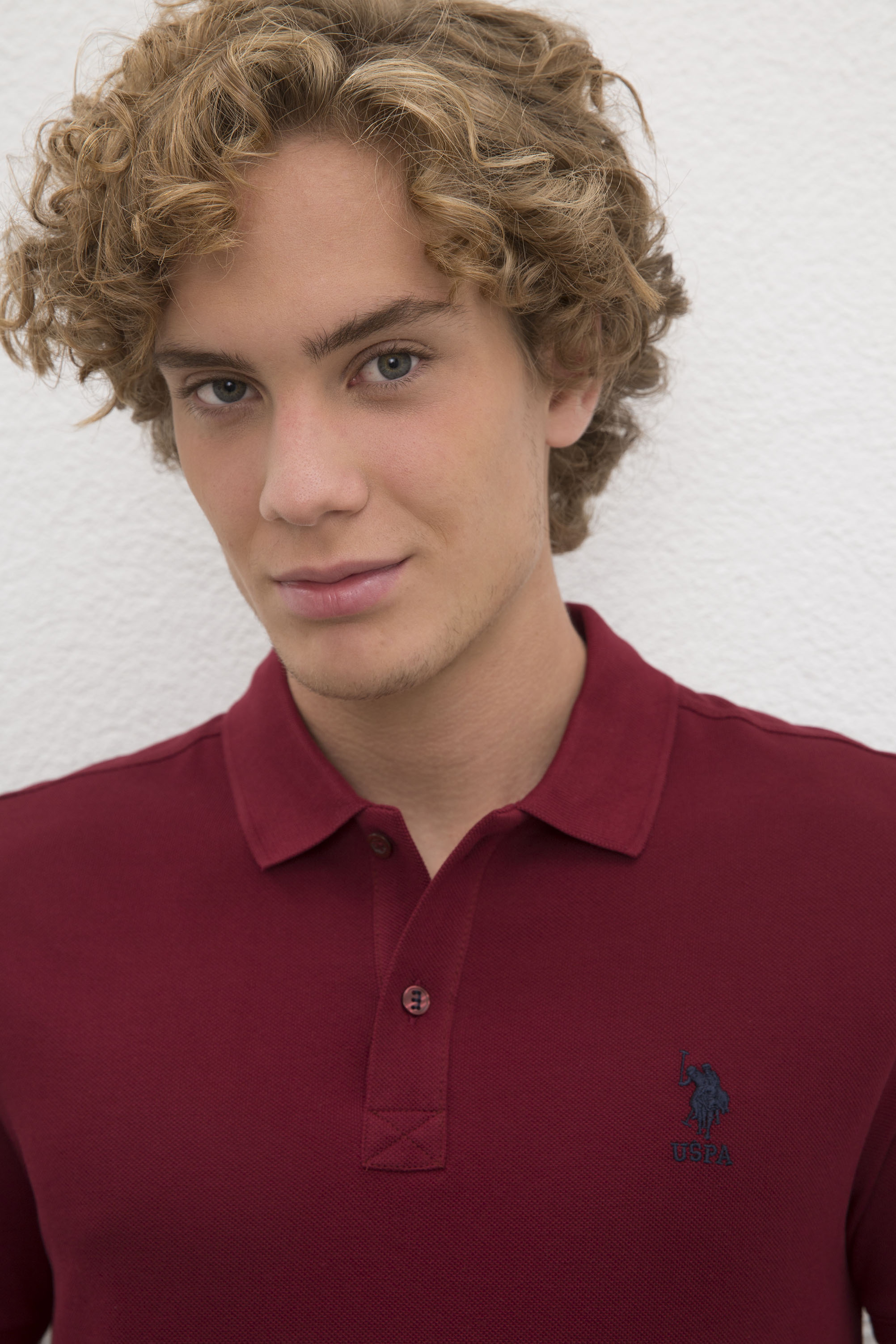 Erkek Plum Basic Polo Yaka Tişört - Image 2