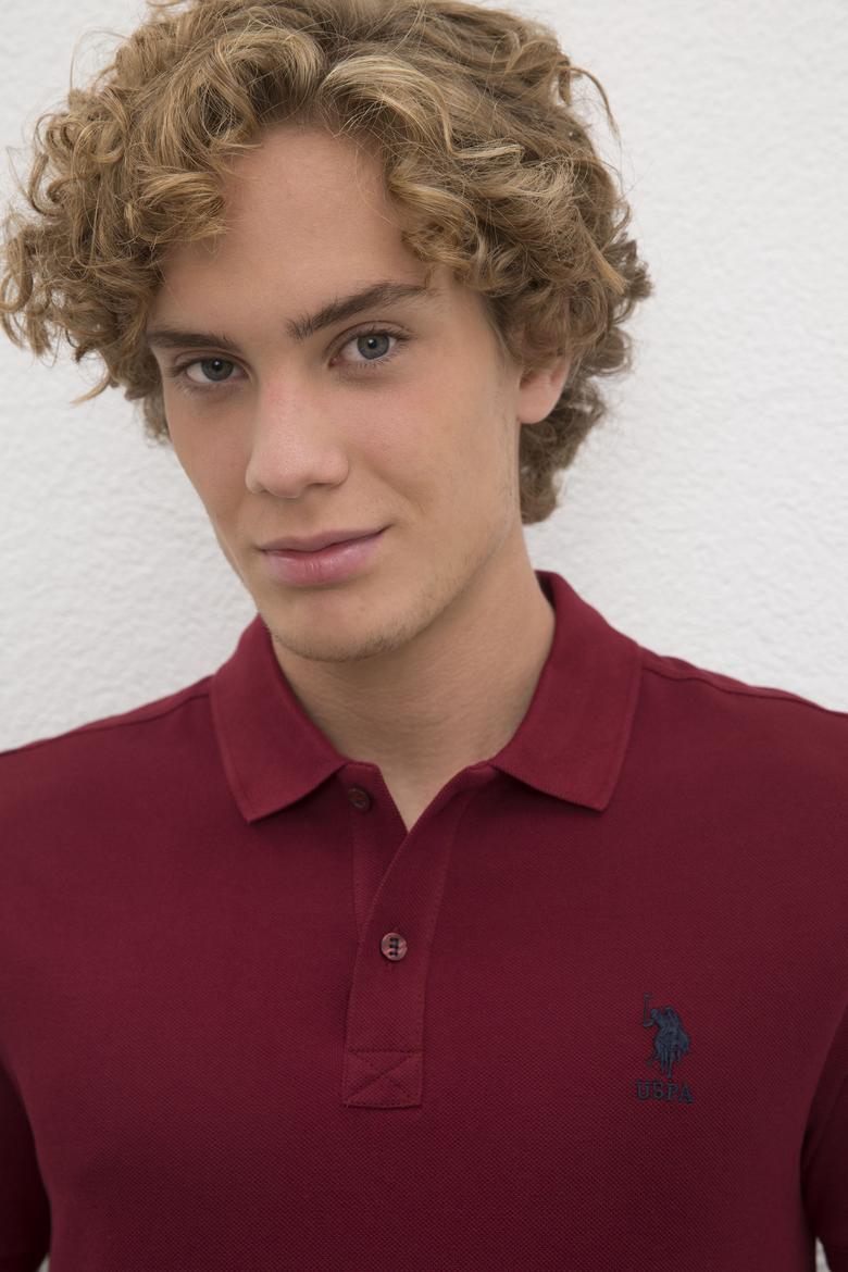 Erkek Plum Basic Polo Yaka Tişört - 50231513010