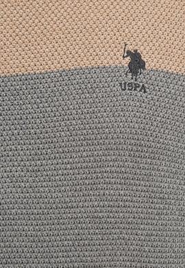 Erkek Camel Melanj Bisiklet Yaka Triko Kazak - 50228574036