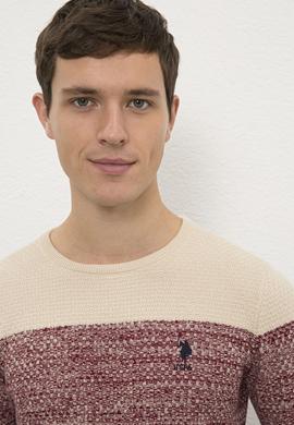 Erkek Lacivert Bisiklet Yaka Triko Kazak - 50228566010