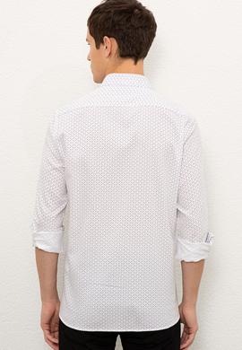 Erkek Bordo Uzun Kollu Gömlek - 50226697005