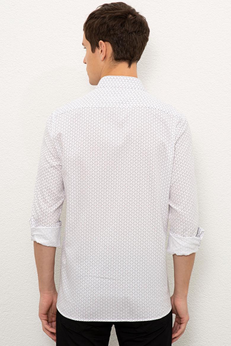 Erkek Bordo Uzun Kollu Gömlek - 50226697005