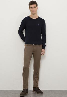 Erkek Lacivert Bisiklet Yaka Triko Kazak - 50229090037