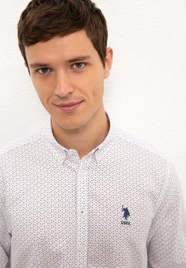 Erkek Bordo Uzun Kollu Gömlek - 50226697005