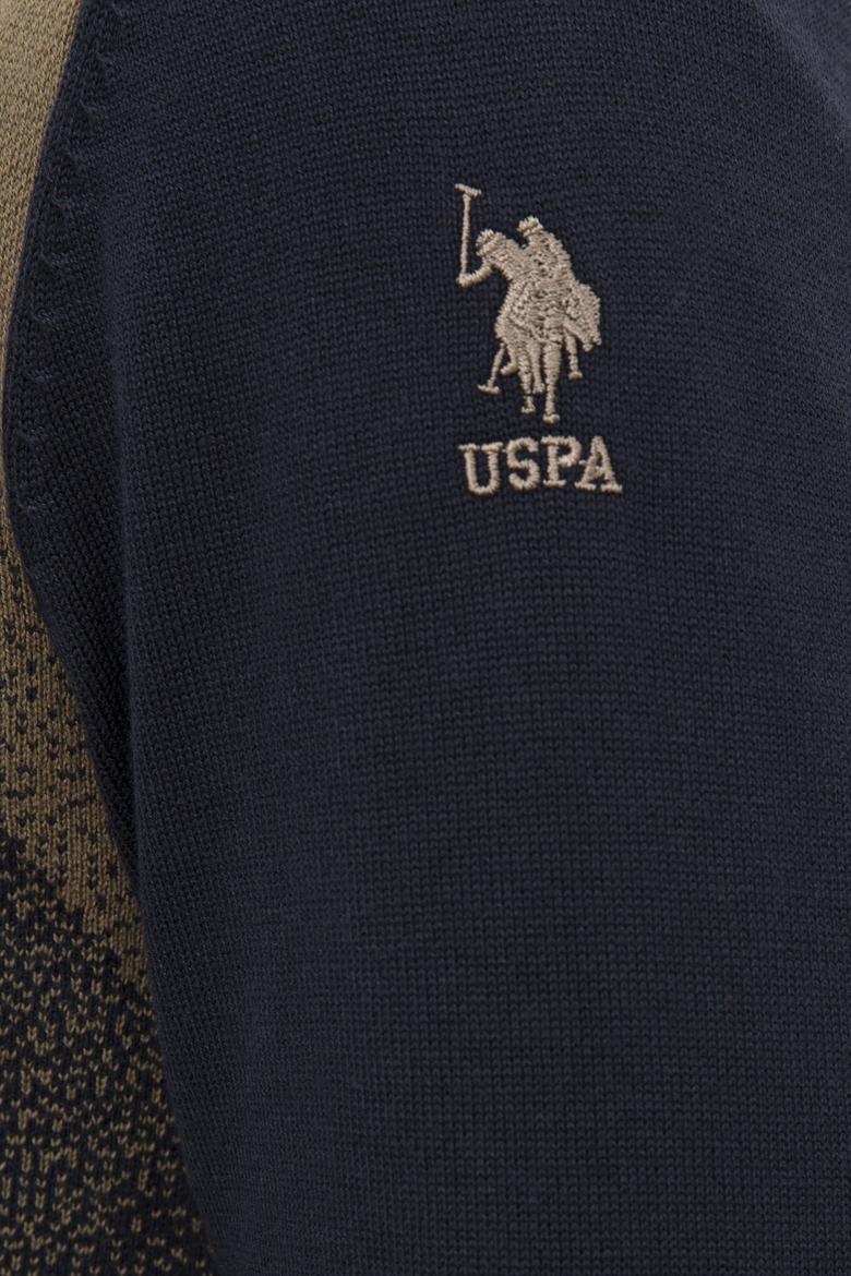 Erkek Lacivert Bisiklet Yaka Triko Kazak - 50228387017