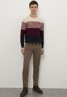 Erkek Lacivert Bisiklet Yaka Triko Kazak - 50228566010