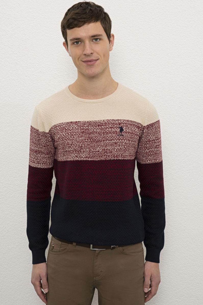 Erkek Lacivert Bisiklet Yaka Triko Kazak