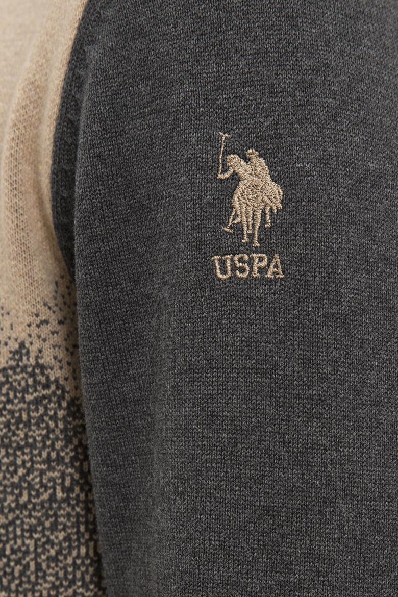 Erkek Antrasit Melanj Bisiklet Yaka Triko Kazak - 50228387004