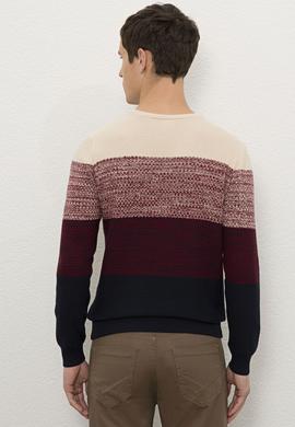 Erkek Lacivert Bisiklet Yaka Triko Kazak - 50228566010