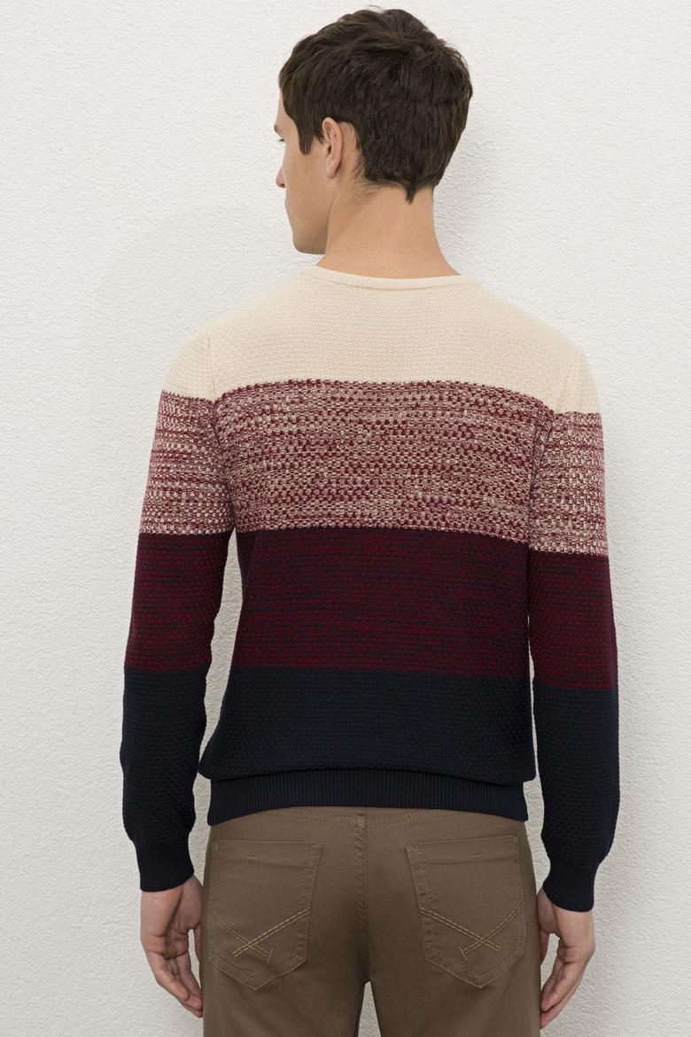 Erkek Lacivert Bisiklet Yaka Triko Kazak - 50228566010