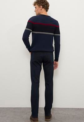 Erkek Lacivert Kanvas Pantolon - 50206344131