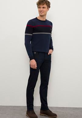 Erkek Lacivert Kanvas Pantolon - 50206344131